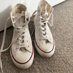 Converse White High-Top Sneakers